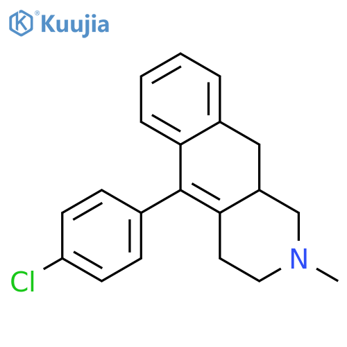 Benz[g]isoquinoline,5-(4-chlorophenyl)-1,2,3,4,10,10a-hexahydro-2-methyl- structure