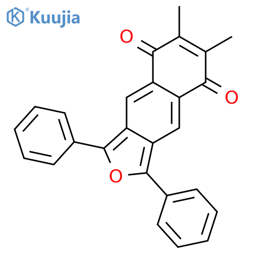 6,7-dimethyl-1,3-diphenylbenzo[f][2]benzofuran-5,8-dione structure