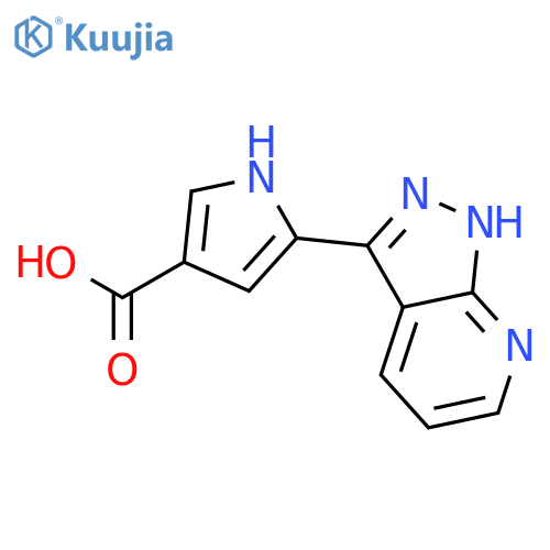 5-(1H-Pyrazolo[3,4-b]pyridin-3-yl)-1H-pyrrole-3-carboxylic acid structure