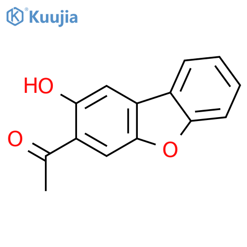 Ethanone, 1-(2-hydroxy-3-dibenzofuranyl)- structure