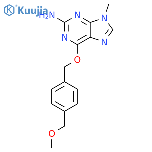 9H-Purin-2-amine, 6-[[4-(methoxymethyl)phenyl]methoxy]-9-methyl- structure