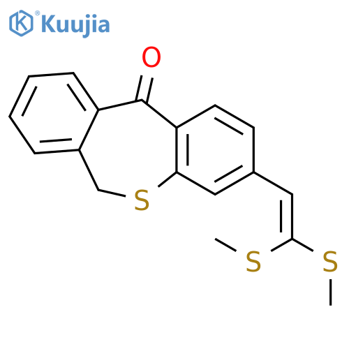Dibenzo[b,e]thiepin-11(6H)-one, 3-[2,2-bis(methylthio)ethenyl]- structure