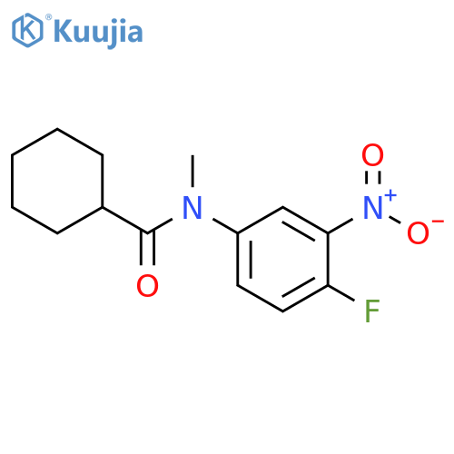 Cyclohexanecarboxamide, N-(4-fluoro-3-nitrophenyl)-N-methyl- structure