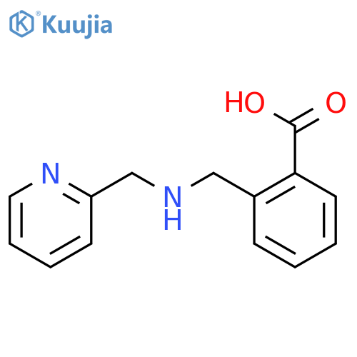 Benzoic acid, 2-[[(2-pyridinylmethyl)amino]methyl]- structure
