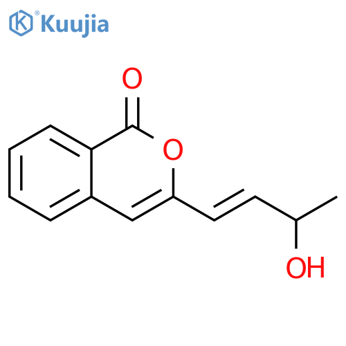 1H-2-Benzopyran-1-one, 3-[(1E)-3-hydroxy-1-butenyl]- structure