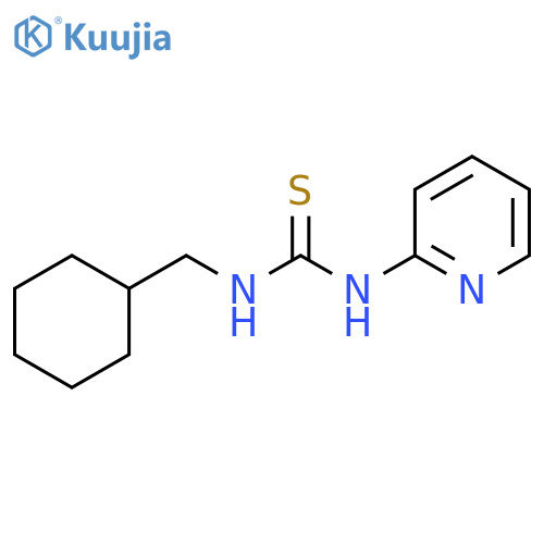 Thiourea, N-(cyclohexylmethyl)-N'-2-pyridinyl- structure