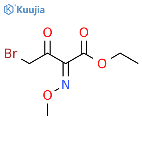 Butanoic acid, 4-bromo-2-(methoxyimino)-3-oxo-, ethyl ester, (Z)- structure