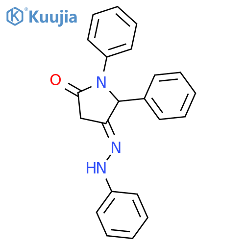 2,4-Pyrrolidinedione, 1,5-diphenyl-, 4-(phenylhydrazone) structure