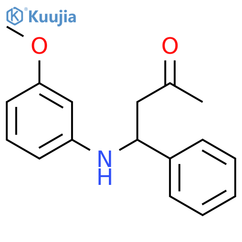 2-BUTANONE, 4-[(3-METHOXYPHENYL)AMINO]-4-PHENYL- structure