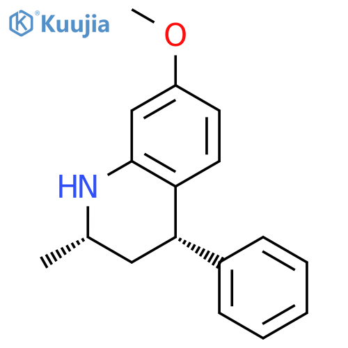 Quinoline, 1,2,3,4-tetrahydro-7-methoxy-2-methyl-4-phenyl-, cis- structure