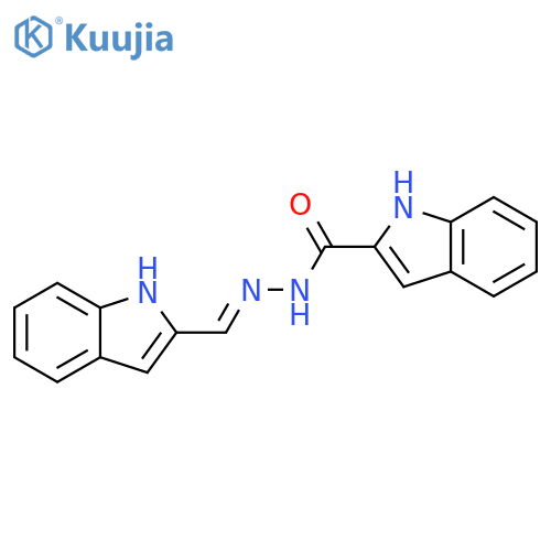 1H-Indole-2-carboxylic acid, (1H-indol-2-ylmethylene)hydrazide structure