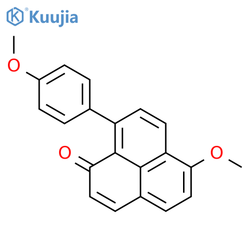 1H-PHENALEN-1-ONE, 6-METHOXY-9-(4-METHOXYPHENYL)- structure