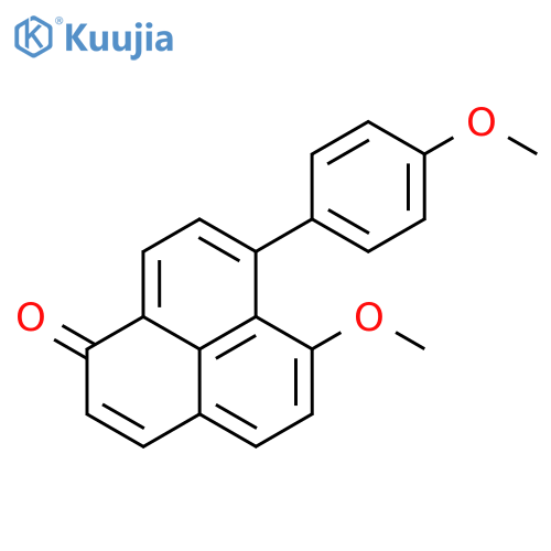 1H-PHENALEN-1-ONE, 6-METHOXY-7-(4-METHOXYPHENYL)- structure