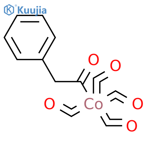 Cobalt, tetracarbonyl(phenylacetyl)- structure