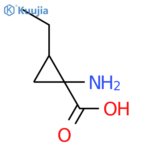 Cyclopropanecarboxylic acid, 1-amino-2-ethyl-, (1S,2R)- structure