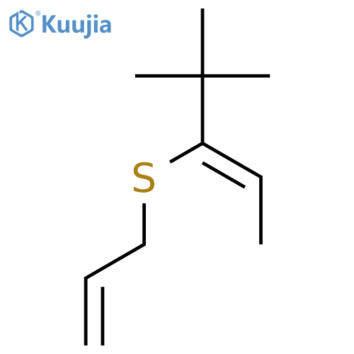 2-PENTENE, 4,4-DIMETHYL-3-(2-PROPENYLTHIO)- structure