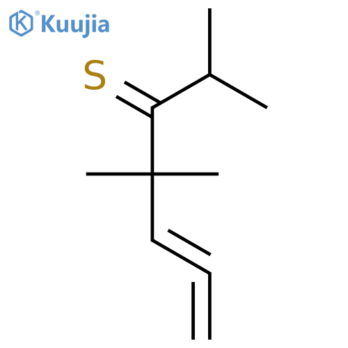 5,6-HEPTADIENE-3-THIONE, 2,4,4-TRIMETHYL- structure