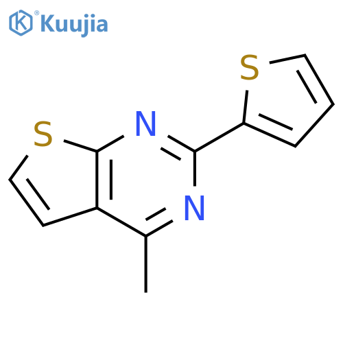 Thieno[2,3-d]pyrimidine, 4-methyl-2-(2-thienyl)- structure