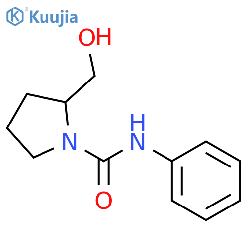 1-PYRROLIDINECARBOXAMIDE, 2-(HYDROXYMETHYL)-N-PHENYL-, (-)- structure