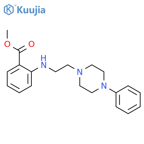 methyl 2-[2-(4-phenylpiperazin-1-yl)ethylamino]benzoate structure