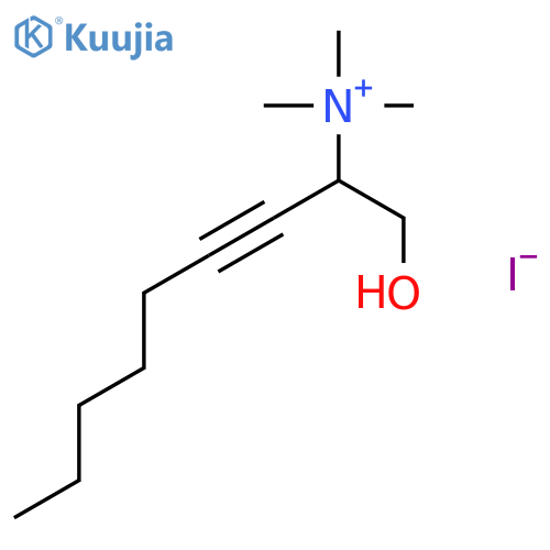3-NONYN-2-AMINIUM, 1-HYDROXY-N,N,N-TRIMETHYL-, IODIDE structure