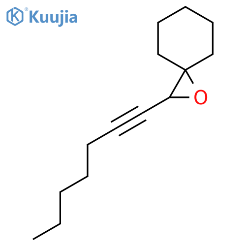 2-(hept-1-yn-1-yl)-1-oxaspiro[2.5]octane structure