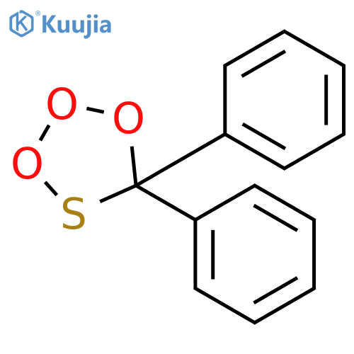 1,2,3,4-Trioxathiolane, 5,5-diphenyl- structure