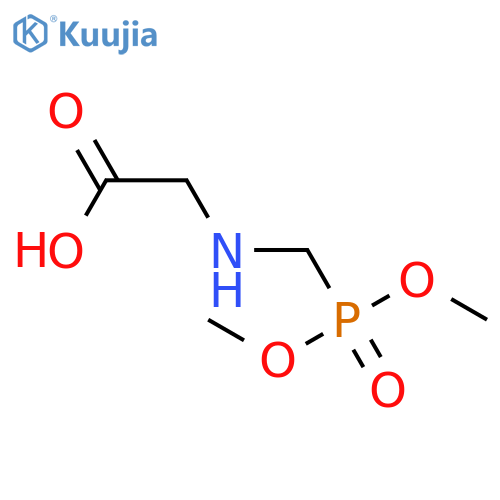 2-(dimethoxyphosphorylmethylamino)acetic acid structure