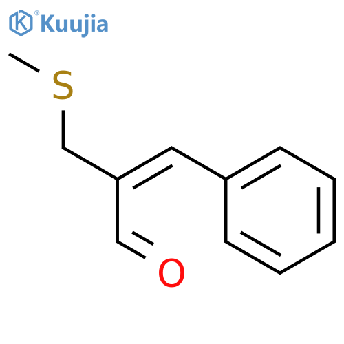 2-(Methylthiomethyl)-3-phenylpropenal structure