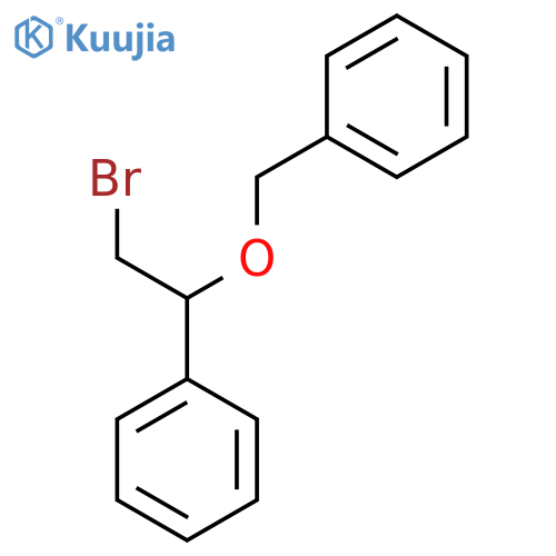 (2-bromo-1-phenylethoxy)methylbenzene structure