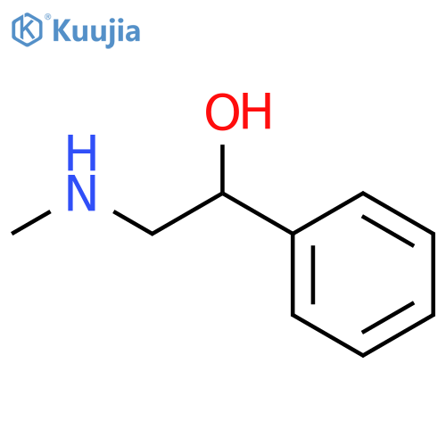 2-(Methylamino)-1-phenylethanol structure