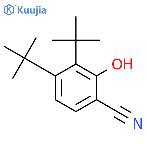 BENZONITRILE, BIS(1,1-DIMETHYLETHYL)HYDROXY- structure