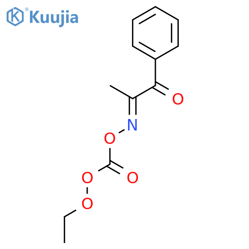 1-Phenyl-1,2-propanedione-2-(O-ethoxycarboxy)oxime structure