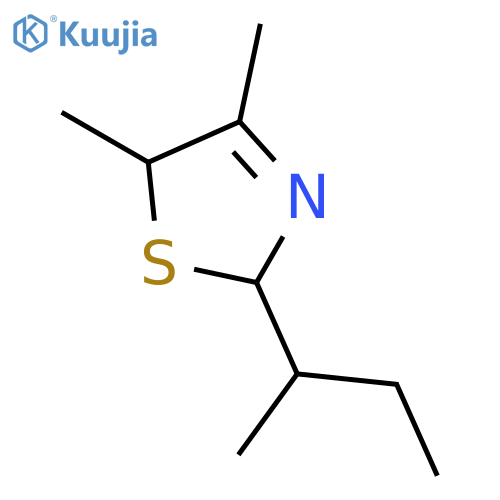 2-(2-Butyl)-4,5-dimethyl-3-thiazoline structure