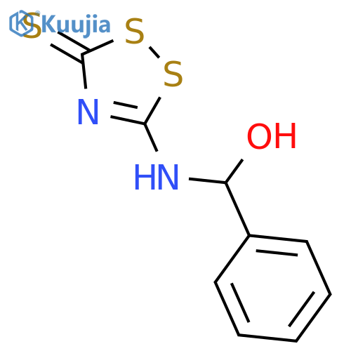 3H-1,2,4-Dithiazole-3-thione, 5-[(hydroxyphenylmethyl)amino]- structure