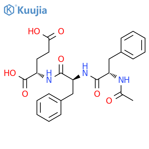 L-Glutamic acid, N-[N-(N-acetyl-L-phenylalanyl)-L-phenylalanyl]- structure