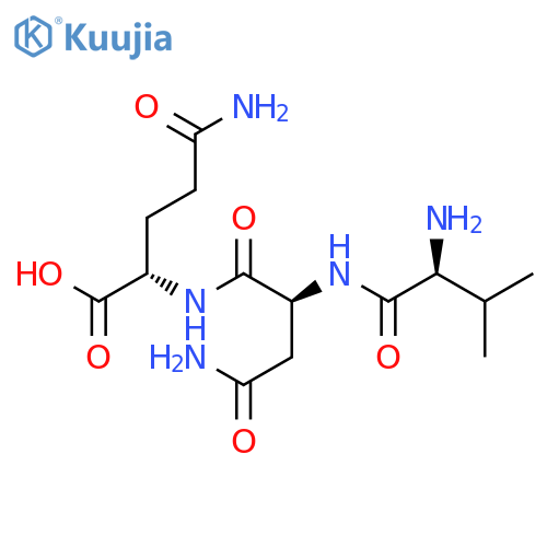 L-GLUTAMINE, N2-(N2-L-VALYL-L-ASPARAGINYL)- structure