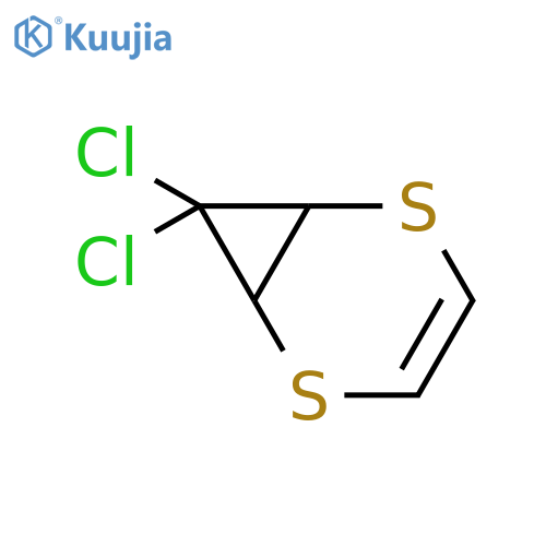 2,5-DITHIABICYCLO[4.1.0]HEPT-3-ENE, 7,7-DICHLORO- structure
