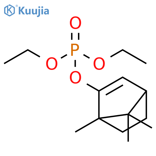 Phosphoric acid, diethyl 1,7,7-trimethylbicyclo[2.2.1]hept-2-en-2-ylester structure