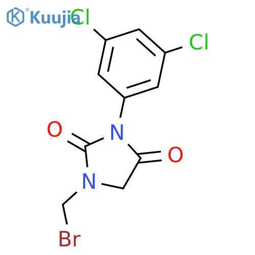 2,4-IMIDAZOLIDINEDIONE, 1-(BROMOMETHYL)-3-(3,5-DICHLOROPHENYL)- structure