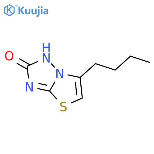 Thiazolo[3,2-b][1,2,4]triazol-2(1H)-one, 6-butyl- structure