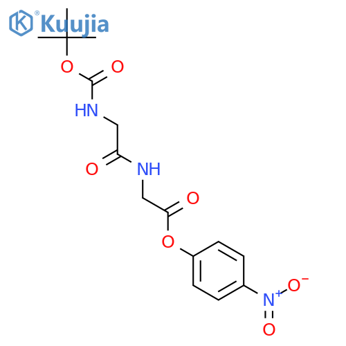 Glycine, N-[N-[(1,1-dimethylethoxy)carbonyl]glycyl]-, 4-nitrophenyl ester structure