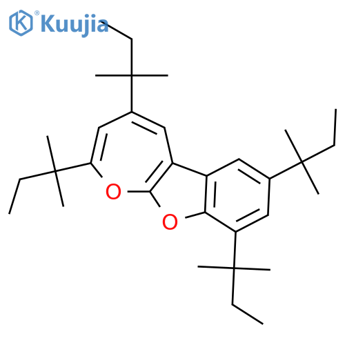 OXEPINO[2,3-B]BENZOFURAN, 2,4,7,9-TETRAKIS(1,1-DIMETHYLPROPYL)- structure