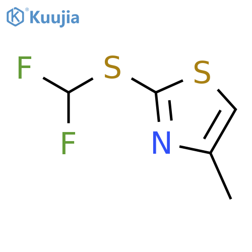 Thiazole, 2-[(difluoromethyl)thio]-4-methyl- structure