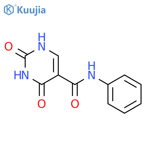 5-Pyrimidinecarboxamide, 1,2,3,4-tetrahydro-2,4-dioxo-N-phenyl- structure