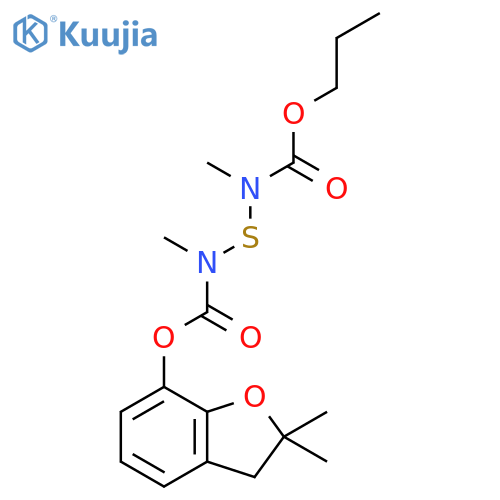 2,2-dimethyl-2,3-dihydro-1-benzofuran-7-yl propyl sulfanediylbis(methylcarbamate) structure