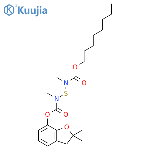 2,2-dimethyl-2,3-dihydro-1-benzofuran-7-yl octyl sulfanediylbis(methylcarbamate) structure