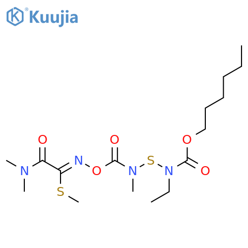 6-Oxa-3-thia-2,4,7,10-tetraazaundec-7-enoicacid, 2-ethyl-4,10-dimethyl-8-(methylthio)-5,9-dioxo-,hexyl ester structure