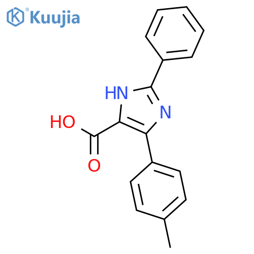 1H-IMIDAZOLE-4-CARBOXYLIC ACID, 5-(4-METHYLPHENYL)-2-PHENYL- structure
