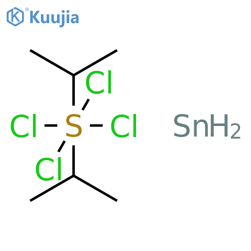Tin, tetrachloro[2,2'-thiobis[propane]]- structure